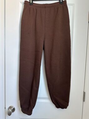 Brown Cozy Fleece Sweatpants